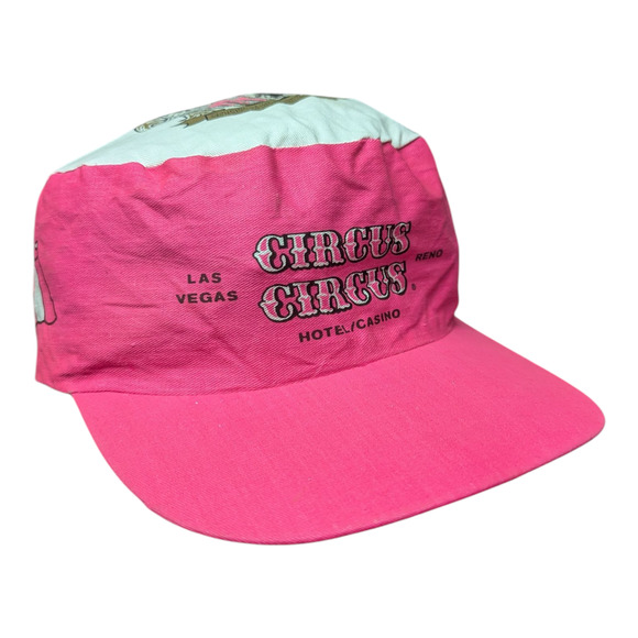 80s Circus Circus Hotel Las Vegas Painters Hat - Picture 1 of 5